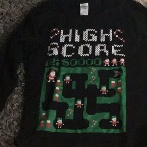 Christmas arcade long sleeve shirt